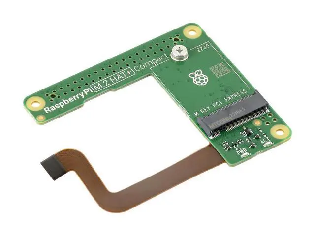 Alt view image 3 of 3 - Official Raspberry Pi M.2 HAT+ Compact, Designed For Raspberry Pi 5, for NVMe Protocol M.2 Solid State Drive