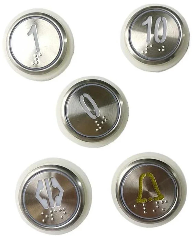 Main image of Elevator Push Button With Braille A3N18489 A4N18639 Lift spare parts