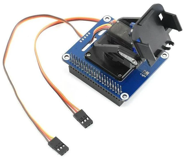 Alt view image 3 of 3 - Waveshare 2-DOF Pan-Tilt HAT for Raspberry Pi Light Intensity Sensing I2C Interface PCA9685 PWM chip TSL2581 light sensor