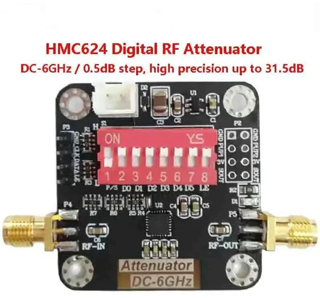 Main image of HMC624A Module Digital RF Attenuator Module DC~6GHz 0.5dB Step Accuracy Up to 31.5dB