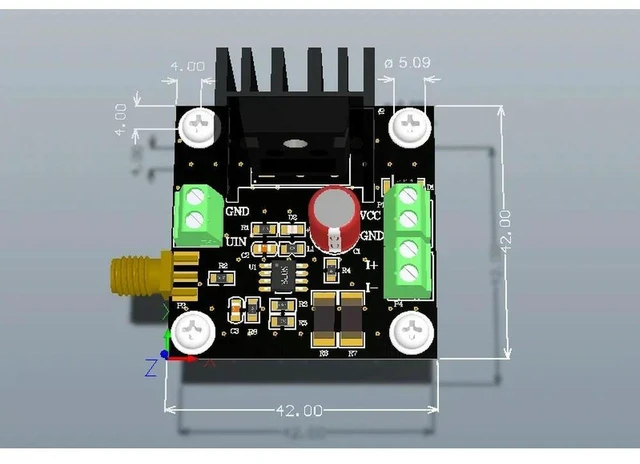 Alt view image 3 of 3 - Voltage Controlled Constant Current Source Module High Power Current Source High Linearity Laser LED Constant Current Drive Elec