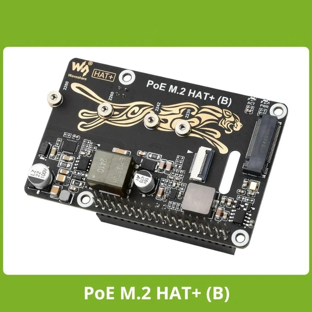 Main image of Waveshare PCIe To M.2 Adapter With PoE Function (B) For Raspberry Pi 5, Supports NVMe Protocol M.2 Solid State Drive High-speed