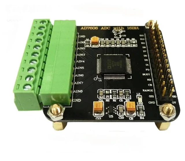 Alt view image 2 of 3 - AD7606 Data Acquisition Module, 8-Channel Simultaneous Sampling, 16-Bit Multi-Channel ADC, 200 kHz Sampling Rate