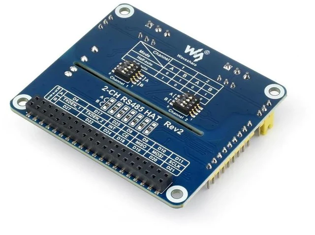 Alt view image 3 of 3 - Waveshare 2-Channel Isolated RS485 Expansion HAT With Multi Onboard Protection Circuits. for Raspberry Pi