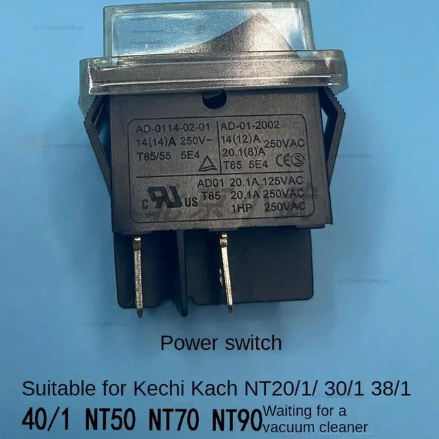 Main image of Vacuum Cleaner Power Switch Waterproof Switch for KARCHER NT20/1 NT30/1 NT38/1 NT40/1 NT50 NT70 NT90