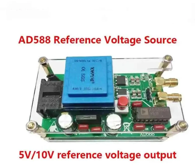 Main image of AD588 power module voltage reference 5V 10V DAC reference meter correction 220V power supply