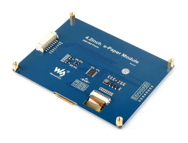Alt view image 3 of 3 - Waveshare 4.2inch E-Ink display black/white e-Paper with SPI interface compatible for Raspberry Pi//Nucleo/STM32 3.3V/5V