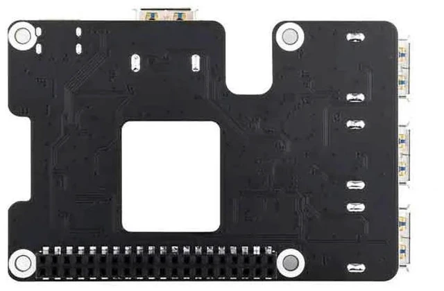 Alt view image 2 of 3 - Raspberry Pi 5 PCIe To USB Free drive HUB 3.2 Gen1 Free drive Adapter plate