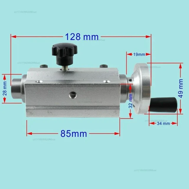 Alt view image 3 of 3 - DIY micro lathe tailstock slider tailstock assembly + B12 drill chuck + live beads machine spindle set