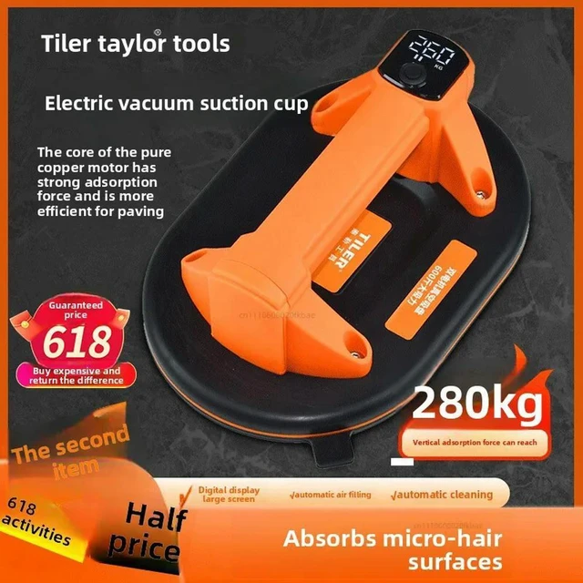Alt view image 2 of 3 - "618B Vacuum Lifter - Digital Display Auto-Replenish System for Large Tiles/Glass Panels"
