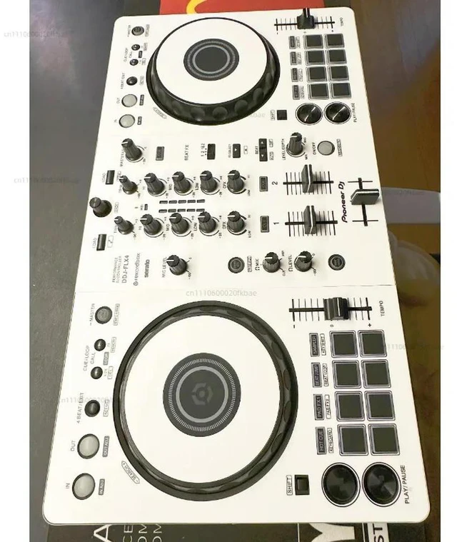 Main image of White Skin Sticker for DDJ-FLX4 Controller All-in-One DJ Deck Protective Vinyl Wrap