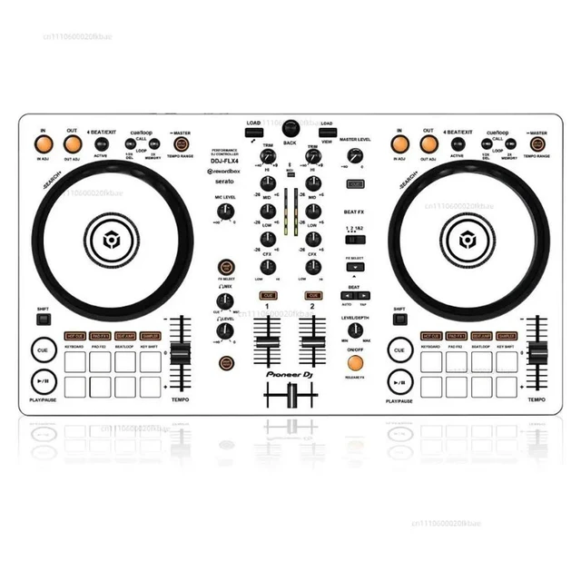 Alt view image 2 of 2 - White Skin Sticker for DDJ-FLX4 Controller All-in-One DJ Deck Protective Vinyl Wrap