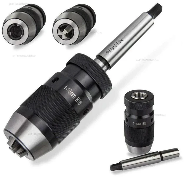 Main image of B16 Drill Lathe, Keyless, 1-16mm, MT2-B16, Arbor, Self-Adjusting Chuck