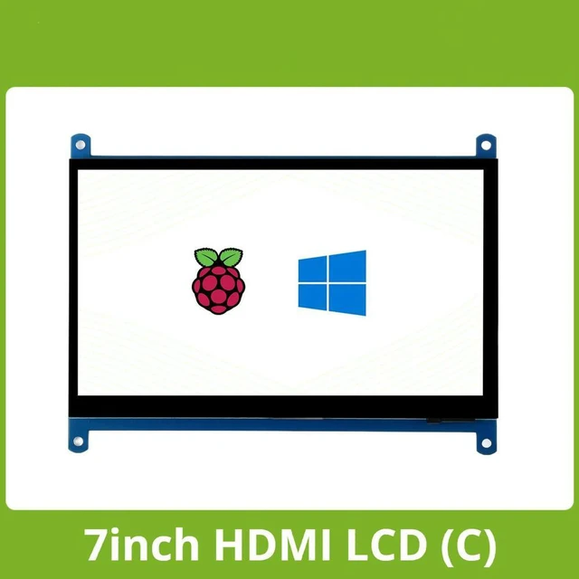 Main image of Waveshare 7" HDMI LCD (C) Capacitive Touch Screen IPS, Computer Monitor, Display for Raspberry Pi 5/4B/3B/Zero/Zero W/Zero WH+