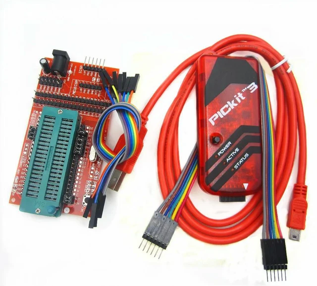 Main image of pickit3 Programming / emulator + PIC microcontroller / minimum system board / development board / universal programmer seat