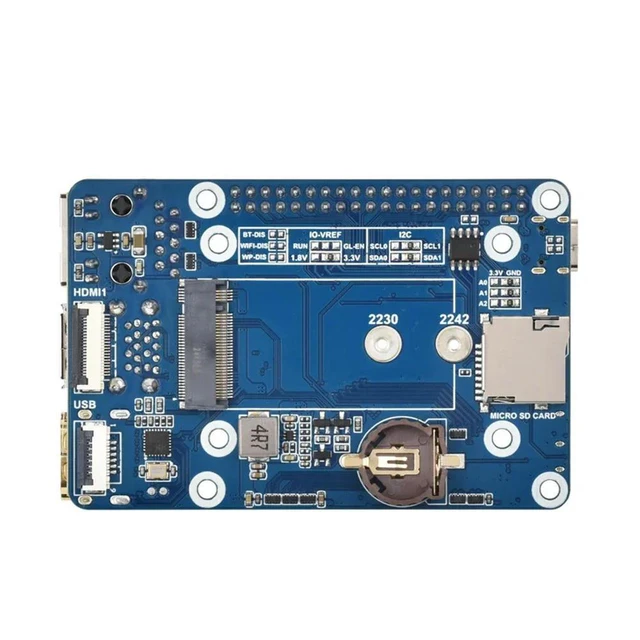 Alt view image 2 of 3 - Waveshare CM5-IO-BASE-B Raspberry Pi Compute Module 5 Micro Snow Basic Expansion Board Mini Expansion Board B-Type