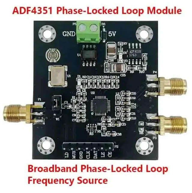 Main image of ADF4351 PLL Functional Demo Board, RF Frequency Synthesizer Signal Source Compatible with ADF4350, Frequency 35 MHz 4.4 GHz