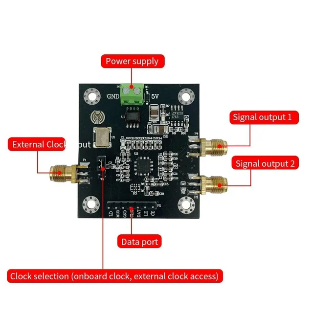 Alt view image 3 of 3 - ADF4351 PLL Functional Demo Board, RF Frequency Synthesizer Signal Source Compatible with ADF4350, Frequency 35 MHz 4.4 GHz