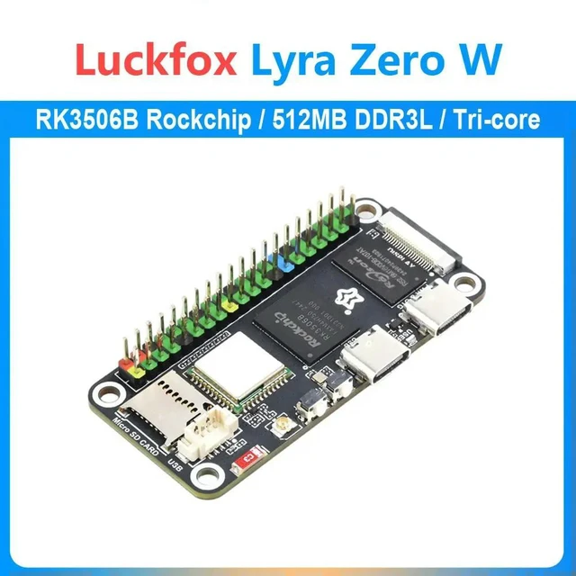 Alt view image 2 of 3 - Luckfox Lyra Zero W Linux Development board RK3506B Rockchip 512MB For MIPI/DSI Display Size compatible with Raspberry Pi Zero