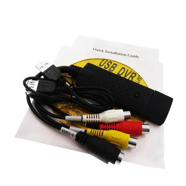 Alt view image 2 of 2 - 5pcs USB Audio Video Capture Card Adapter with USB Cable USB2.0 to RCA Video Capture Converter For TV DVD DVR VHS Capture Device