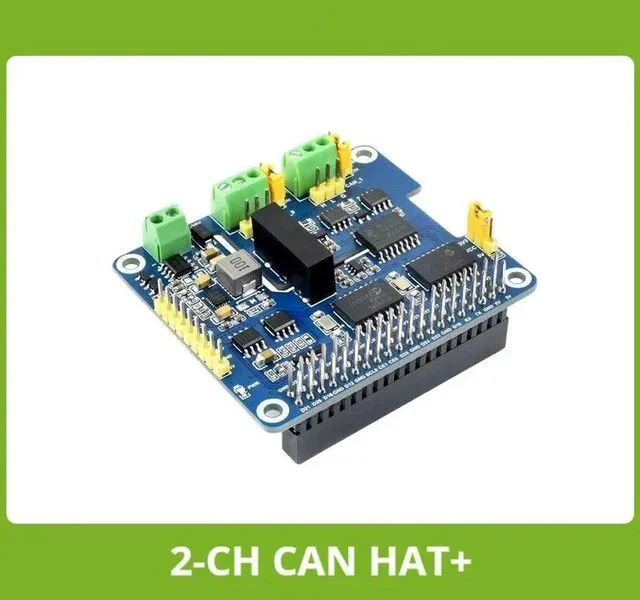 Alt view image 2 of 3 - Waveshare 2-Channel Isolated CAN Bus Expansion HAT For Raspberry Pi Zero/Zero W/Zero WH/2B/3B/3B+/4B/5, Dual Chips Solution