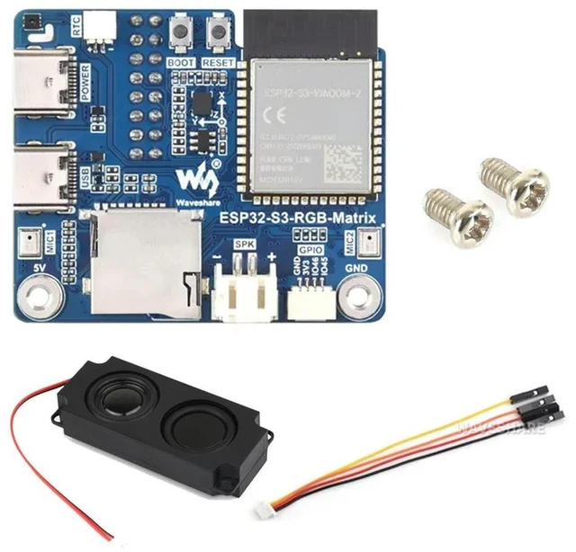 Main image of Waveshare ESP32-S3 RGB Matrix Driver Board Supporting 2.4 GHz BLE 5 Dual-Mode 240MHz 32-Bit LX7