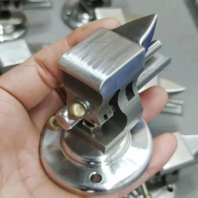 Alt view image 3 of 3 - 304 Stainless Steel Mini Vise With Anvil Table Hand Tools Adjustable Desktop Clamp Watch Repair Ornaments Anvil DIY Base