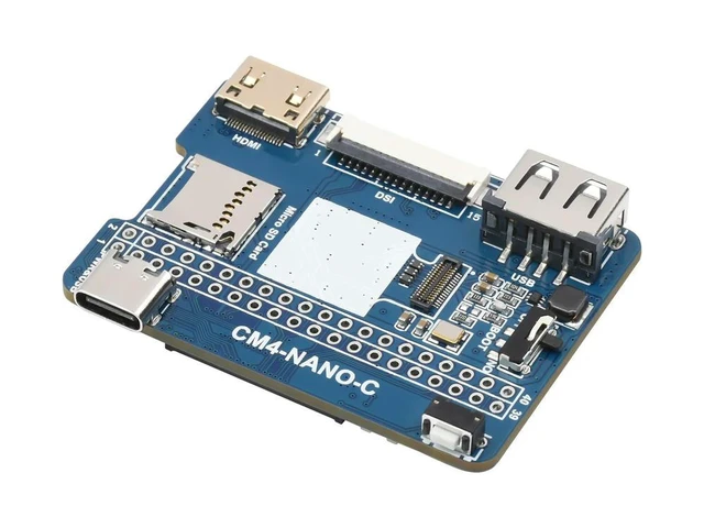 Alt view image 2 of 3 - Waveshare Nano Base Board (C) for Raspberry Pi Compute Module 4, Same Size as the CM4, Onboard 8MP Camera USB 2.0 Type A port