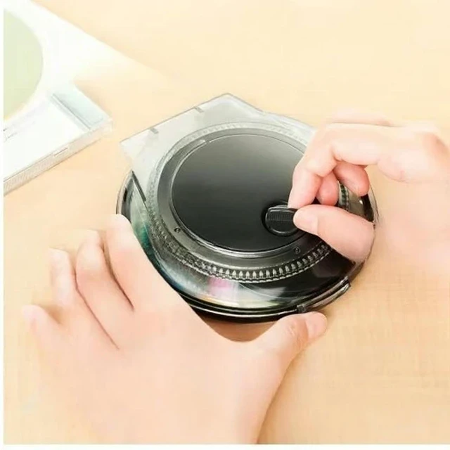 Alt view image 2 of 3 - CD Repair Machine CD Disc Scratch Repair Device DVD Data Recovery Set Cleaning Fluid Paste Tool Cleaner