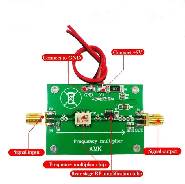 Alt view image 2 of 3 - AMK-2-13 Double Frequency Multiplier 50 20-1000MHz Output Passive Multiplier Designed with MINI Device
