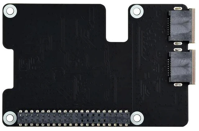 Alt view image 3 of 3 - Waveshare PCIe TO 2-CH 2.5G ETH Adapter For Raspberry Pi 5, Supports Raspberry Pi OS / Ubuntu / OpenWrt, Dual RTL8125