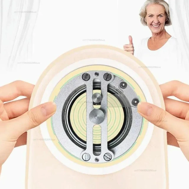 Alt view image 3 of 3 - Adjustable cutting tool (19-38 mm) for ostomy bags - stoma base hole cutter