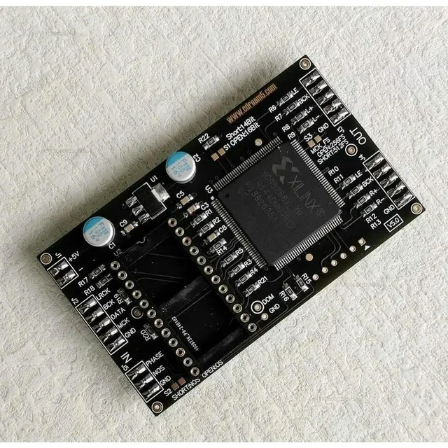 Main image of SAA7220-TDA1540 (or TDA1541) format conversion driver module V5, supports 384K