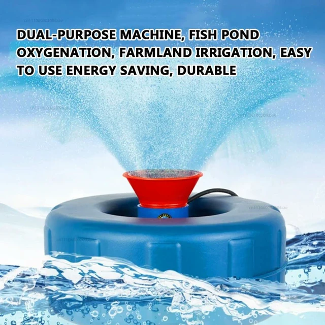 Alt view image 2 of 3 - 750W Irrigation Pump Small Drainage Aquarium Oxygenation Fish Pond Aerator Breeding Oxygen Pump Floating Aerator Floating Pump