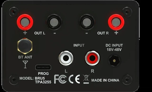 Alt view image 3 of 3 - 300W+300W TPA3255 High Power Amplifier Stereo PC UI DSP Amplifier Desktop Class D BRU5