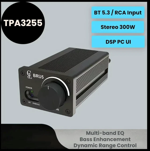 Main image of 300W+300W TPA3255 High Power Amplifier Stereo PC UI DSP Amplifier Desktop Class D BRU5