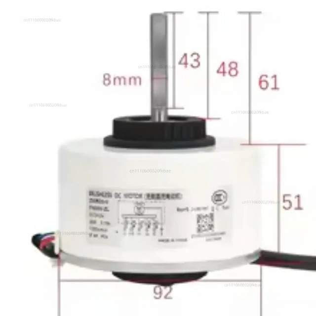 Alt view image 2 of 2 - For Gree Air Conditioner Indoor Unit DC Fan Motor ZWR20-V DC310V 20W 1250RPM FN20V-ZL Conditioning Parts