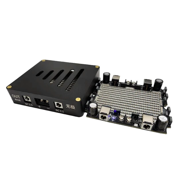 Alt view image 2 of 3 - CNC Case 5V-25V 20A HIFI Power Filter Suitable for Switching Power Supply NAS Sound Card DAC Heaphone Amplifier