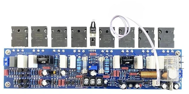 Main image of ClassAB HIFI A1943 C5200 Mono 400W A Fully Symmetrical Differential Amplifier Circuit Board DC18V-90V