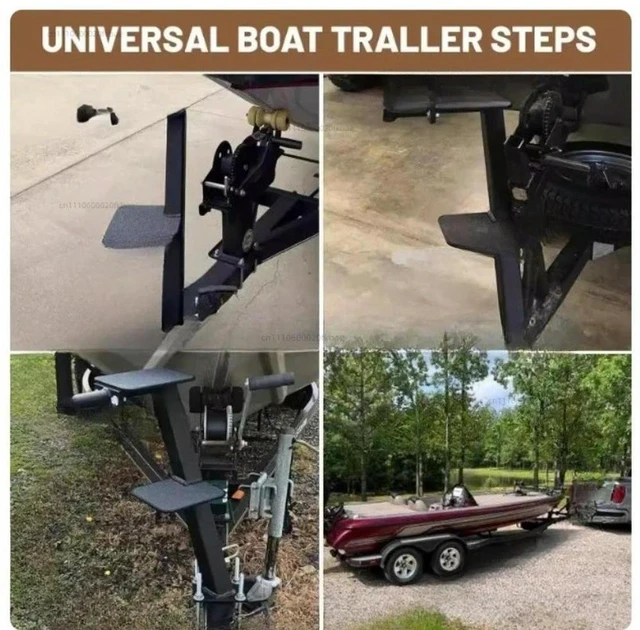 Alt view image 2 of 2 - Trailer Universal Step Marine Trailer Pedal 2-Step/3-step Trailer Ship Step Ladder Universal Steps Marine Pedals