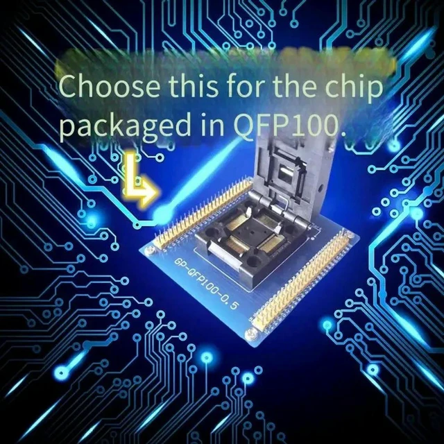 Alt view image 2 of 3 - IC51-1004-809-23 Test Programming Socket QFP100 TQFP100 LQFP100 Programming Socket