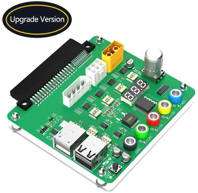 Main image of Suitable for brand PSU with adjustable voltage knob and 3.3v/5v/12v /USB 2.0/QC 2.0/ 3.0/12v power breakout board