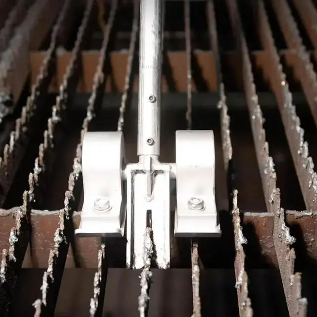 Alt view image 2 of 3 - Safety Small Manual Slag Remover with Rack for Laser Cutting Grating Slag Cleaning