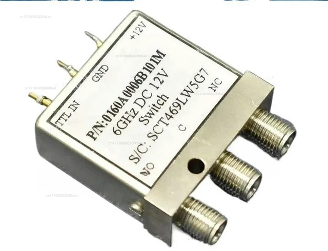 Main image of TTL-Controlled Microwave RF Coaxial Switch - SMA Interface, 12V SPDT, DC-6GHz Electromagnetic