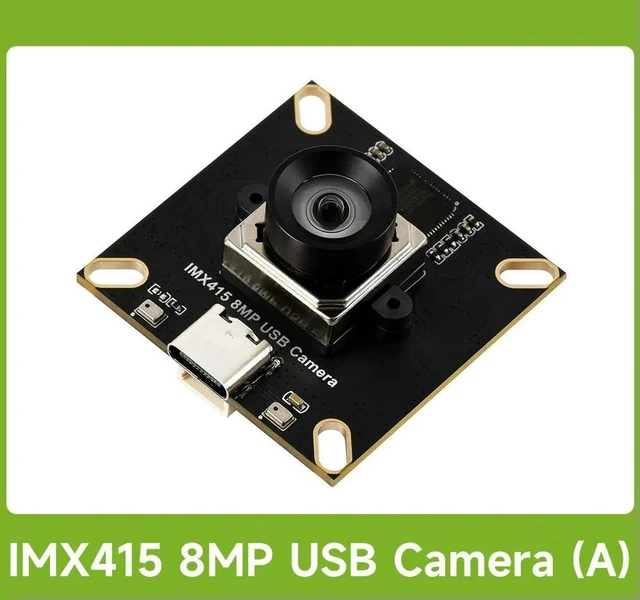 Main image of Waveshare IMX415 8MP High-resolution USB Camera Module, IMX415 Sensor Chip, USB2.0 Port, Onboard Dual Microphones