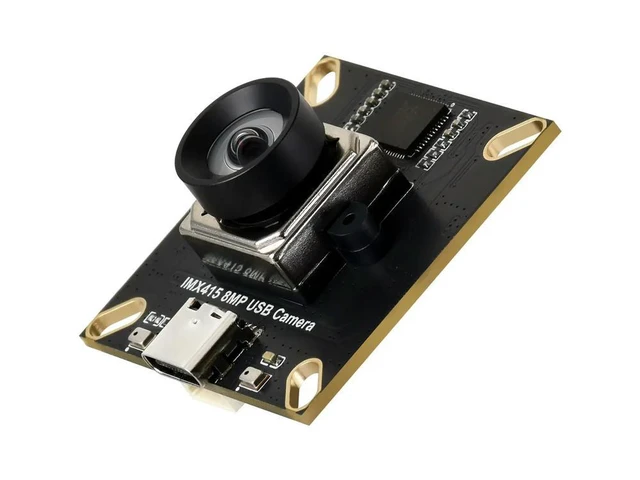 Alt view image 3 of 3 - Waveshare IMX415 8MP High-resolution USB Camera Module, IMX415 Sensor Chip, USB2.0 Port, Onboard Dual Microphones