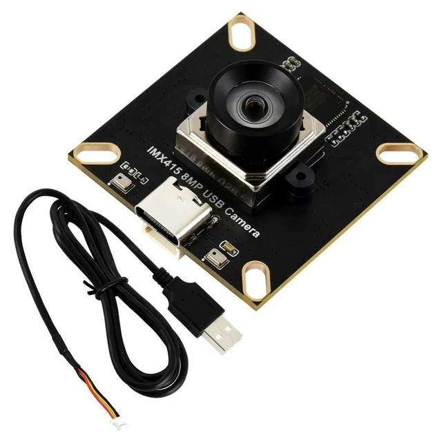Alt view image 2 of 3 - Waveshare IMX415 8MP High-resolution USB Camera Module, IMX415 Sensor Chip, USB2.0 Port, Onboard Dual Microphones