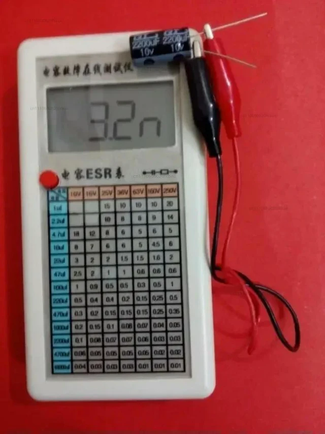 Alt view image 3 of 3 - LCD Digital Capacitor ESR Meter Tester Internal Resistance Meter Test In Circuit