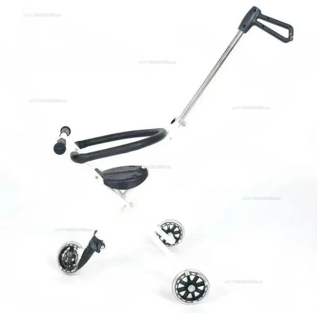 Main image of Foldable Travel Trolley for Big Kids 6-12Yrs Lightweight Ride-on Stroller for Travel