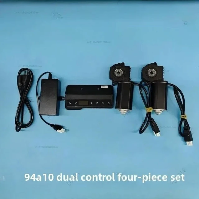 Alt view image 3 of 3 - Hand Controlled Integrated Lift Desk Motor Electric Office Desk Accessories